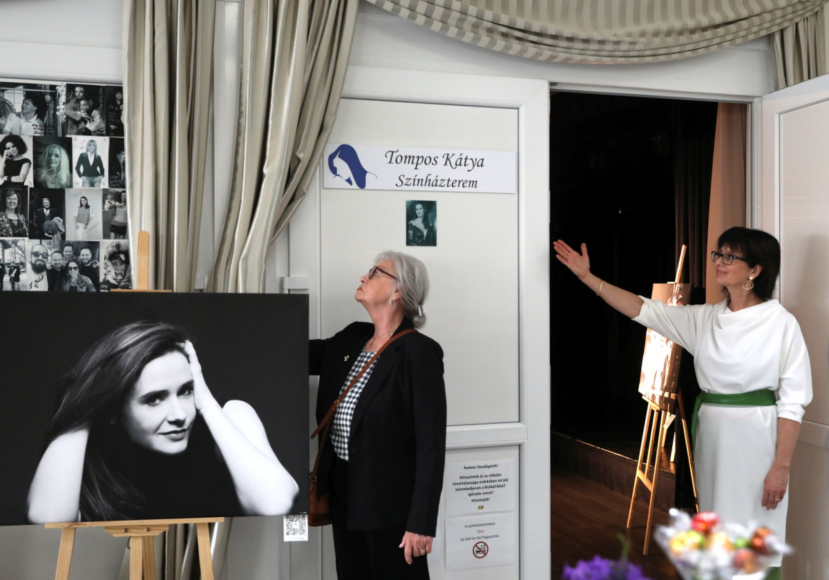 Tompos Kátya színházterem avatása a 3K-ban