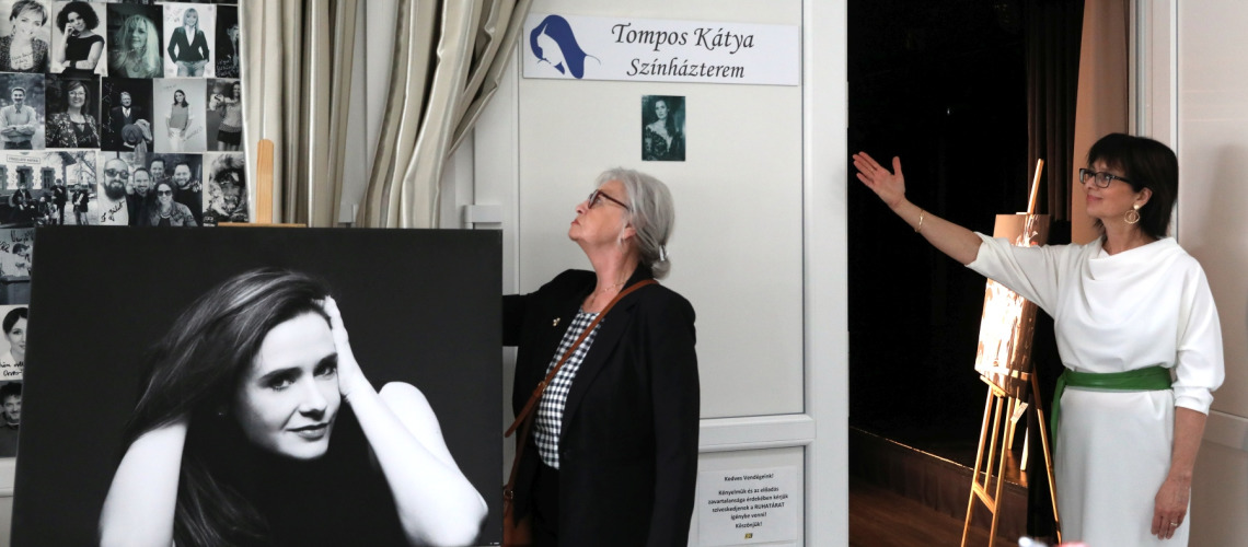 Tompos Kátya színházterem avatása a 3K-ban