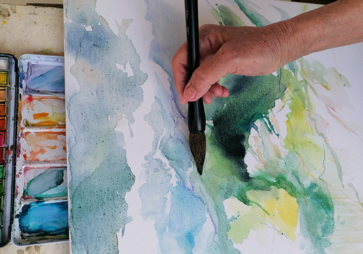 Tárlatvezetés és alkotás a Hovargi 70 kiállításhoz kapcsolódóan